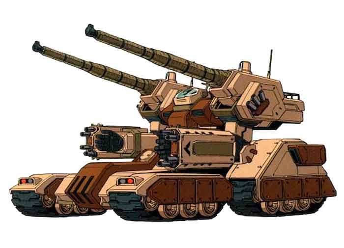 RX-75-ガンタンク-［砂漠の鷹旅団所属機］(サンダーボルト) / 地球連邦軍のタンク系の機体まとめ