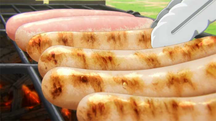 オーク肉のソーセージ