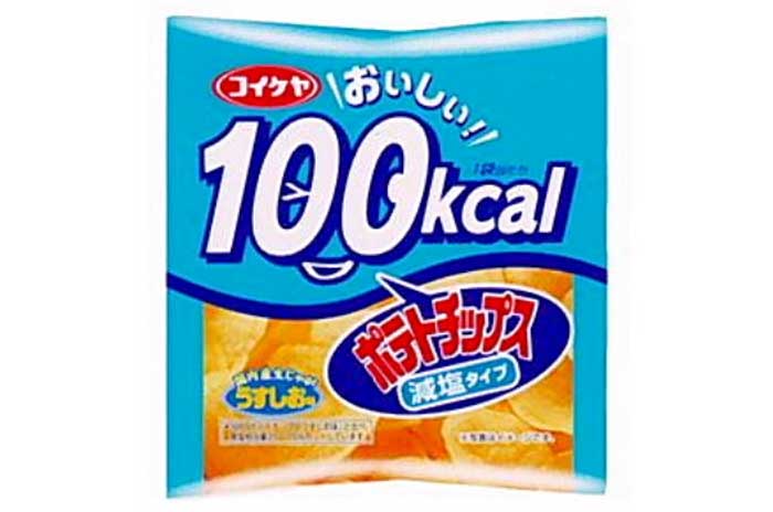 おいしい100kcalポテトチップス・減塩タイプ